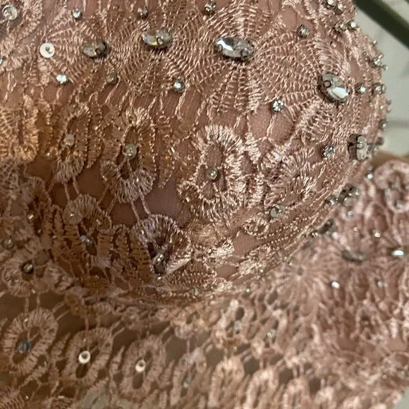 Windsor beige sparkle corset crop - Picture 2 of 3